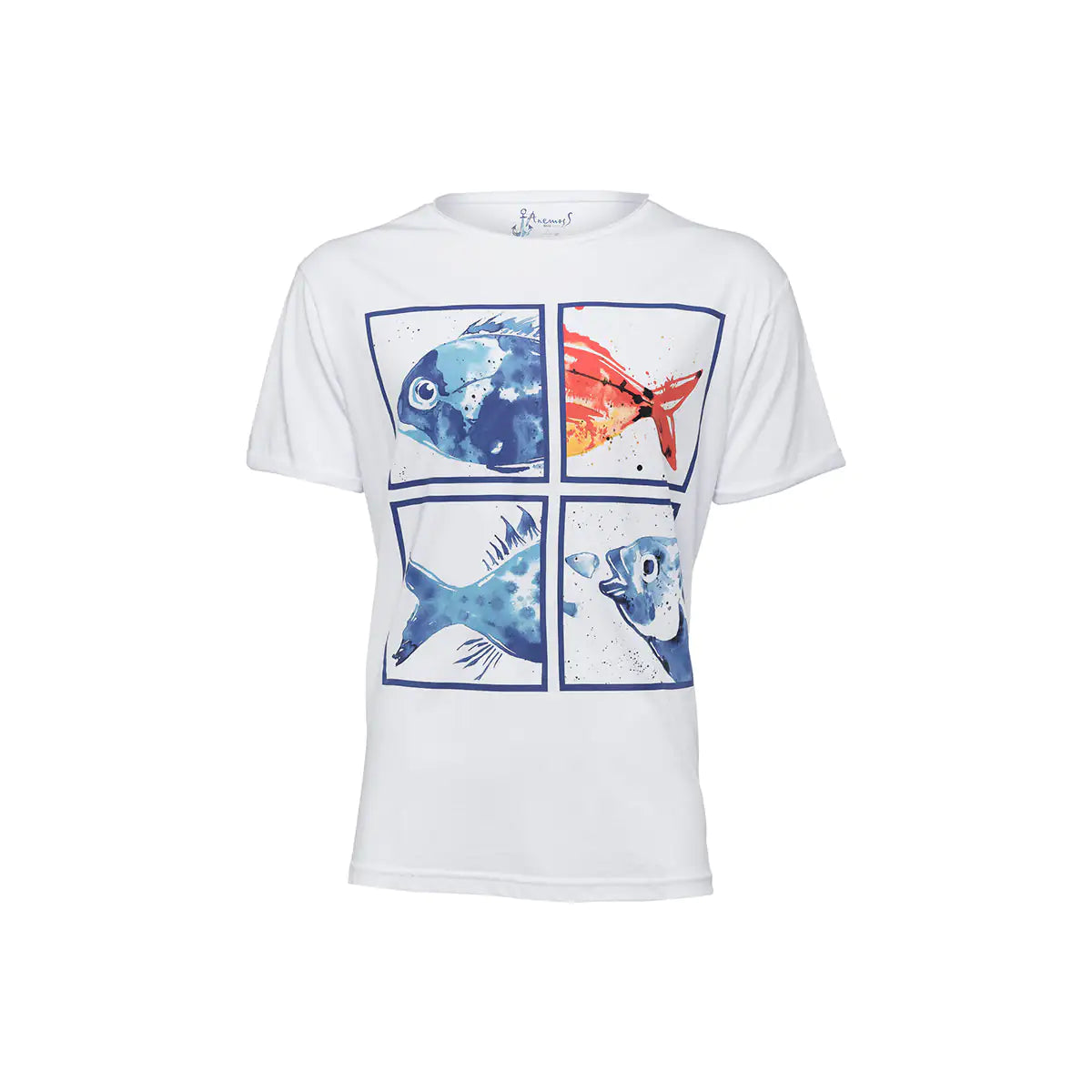 Anemoss Aquarium Crew Neck Mens T Shirt