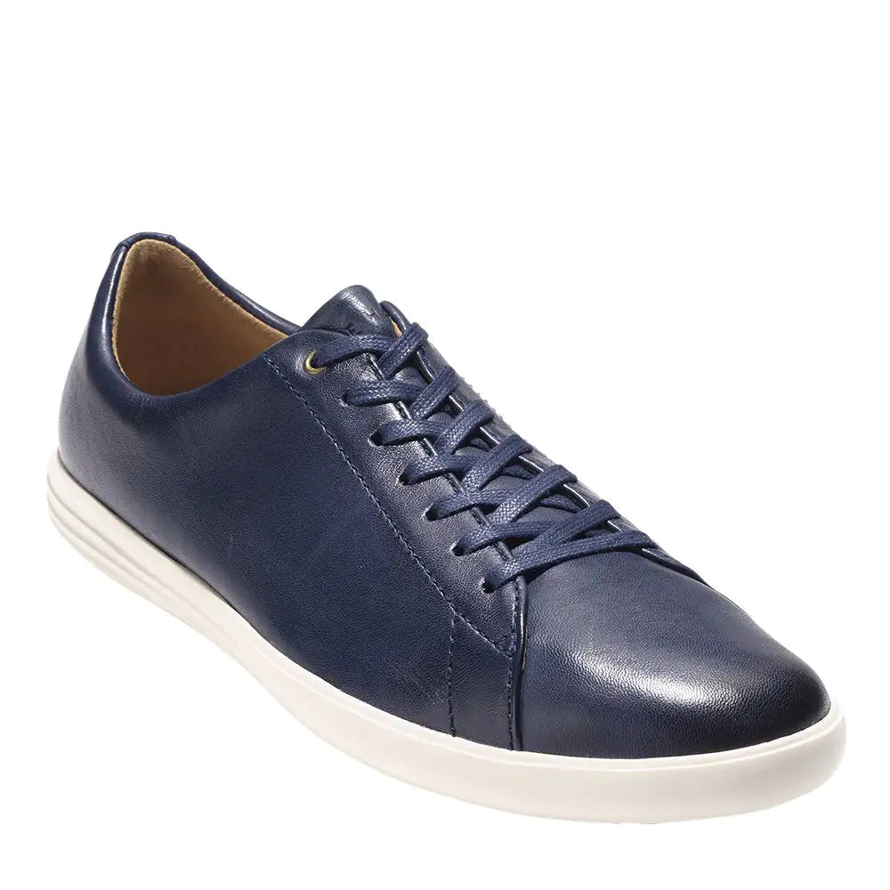 Cole Haan Men's Grand Crosscourt 2 Sneaker 10 Wide Navy Leather Brnsh