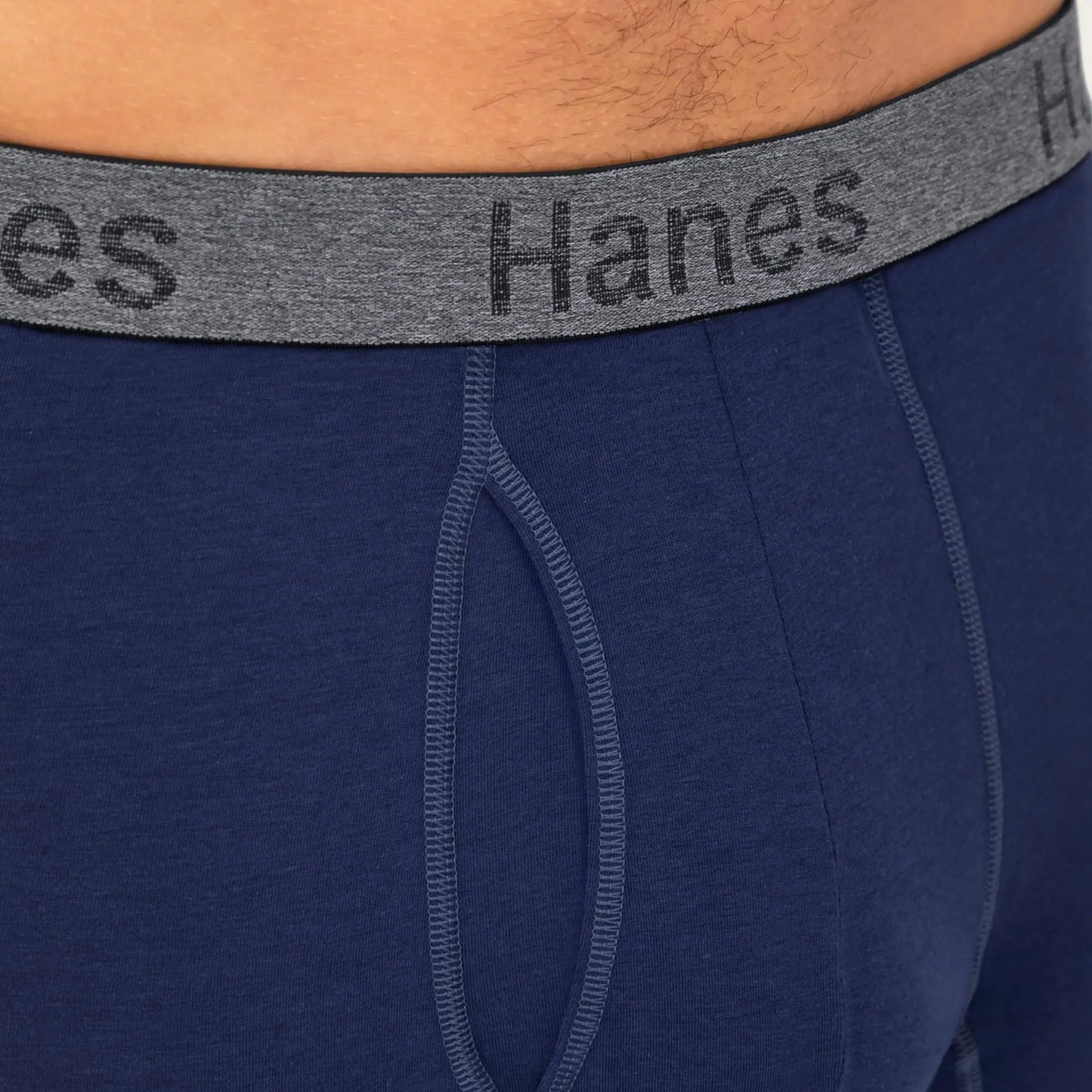 Hanes mens Comfort Flex Fit Boxer Briefs, Ultra Soft Stretch, Long Leg & Regular Leg, 3- Pack X-Large Gray/Blue- Long Leg - 3 Pack