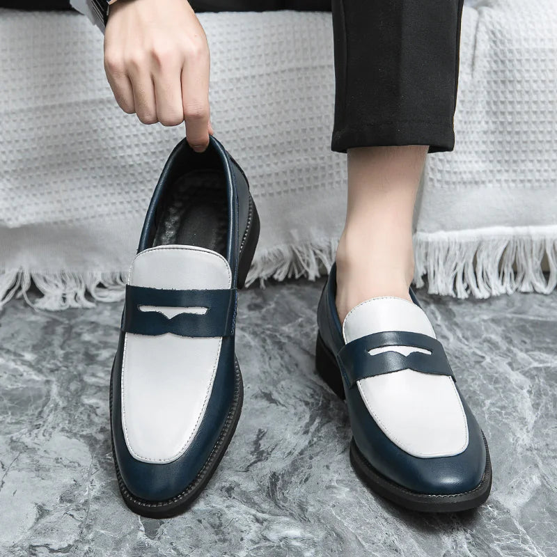 British-Korean Leather Slip-Ons