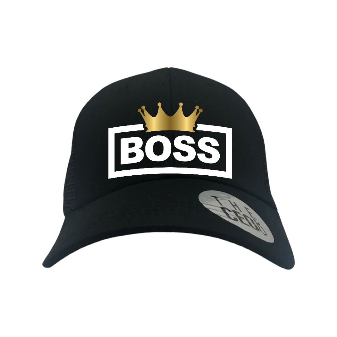 Boss Crown Embroidered Trucker Hat