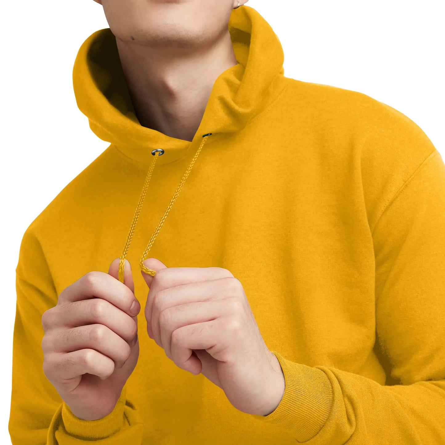 Hanes Men's Hoodie, EcoSmart Fleece Hoodie, Hooded Sweatshirt for Men Small Orange