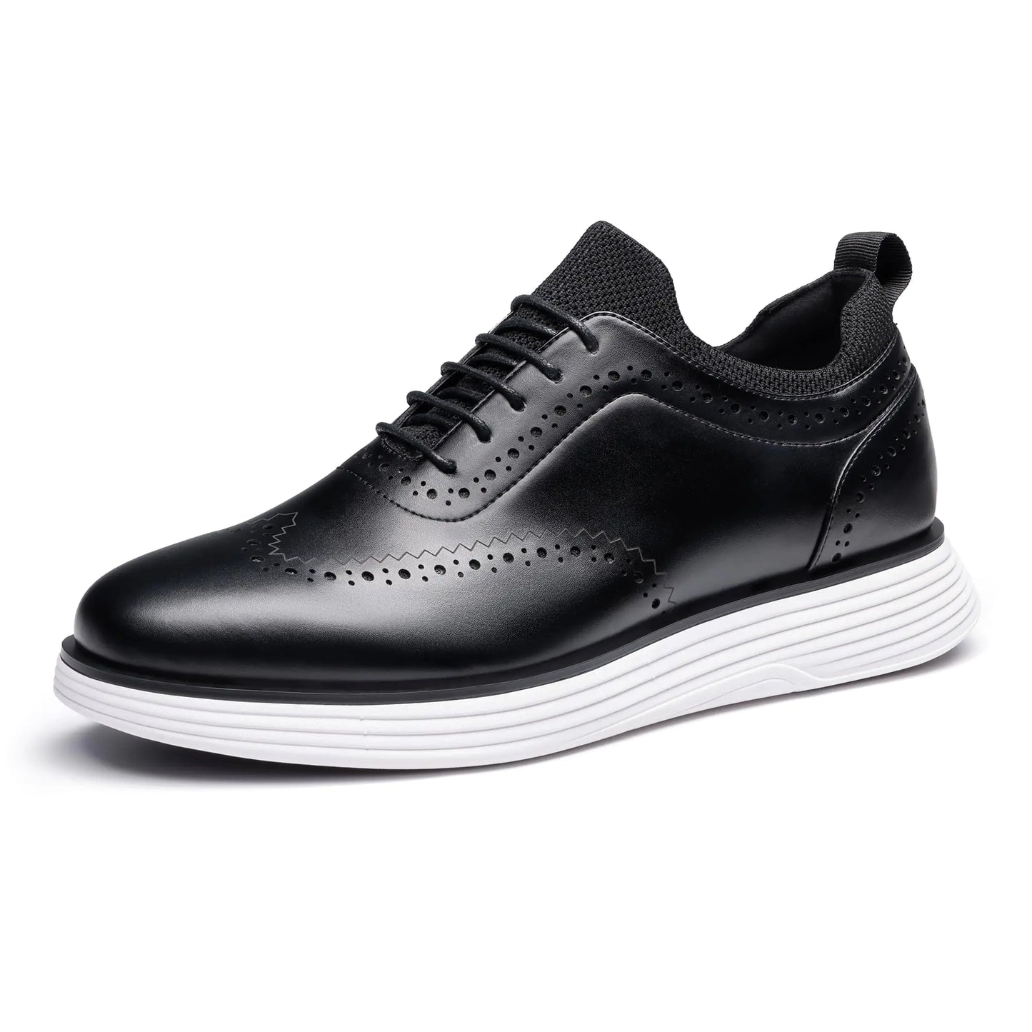 Bruno Marc Men's MaxFlex Dress Sneakers Oxfords Casual Wingtip Brogue Shoes 8 Black