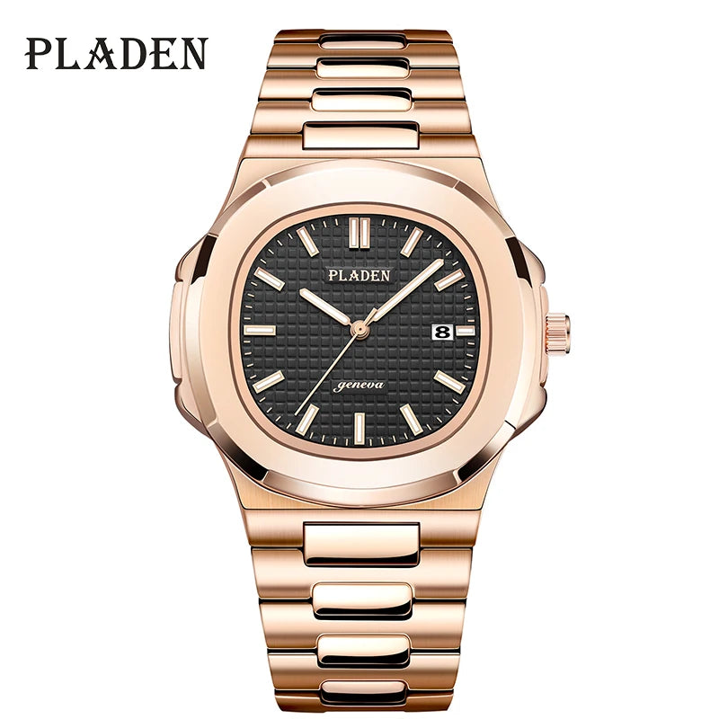 PLADEN Luxury Watches Men Top Brand High Quality