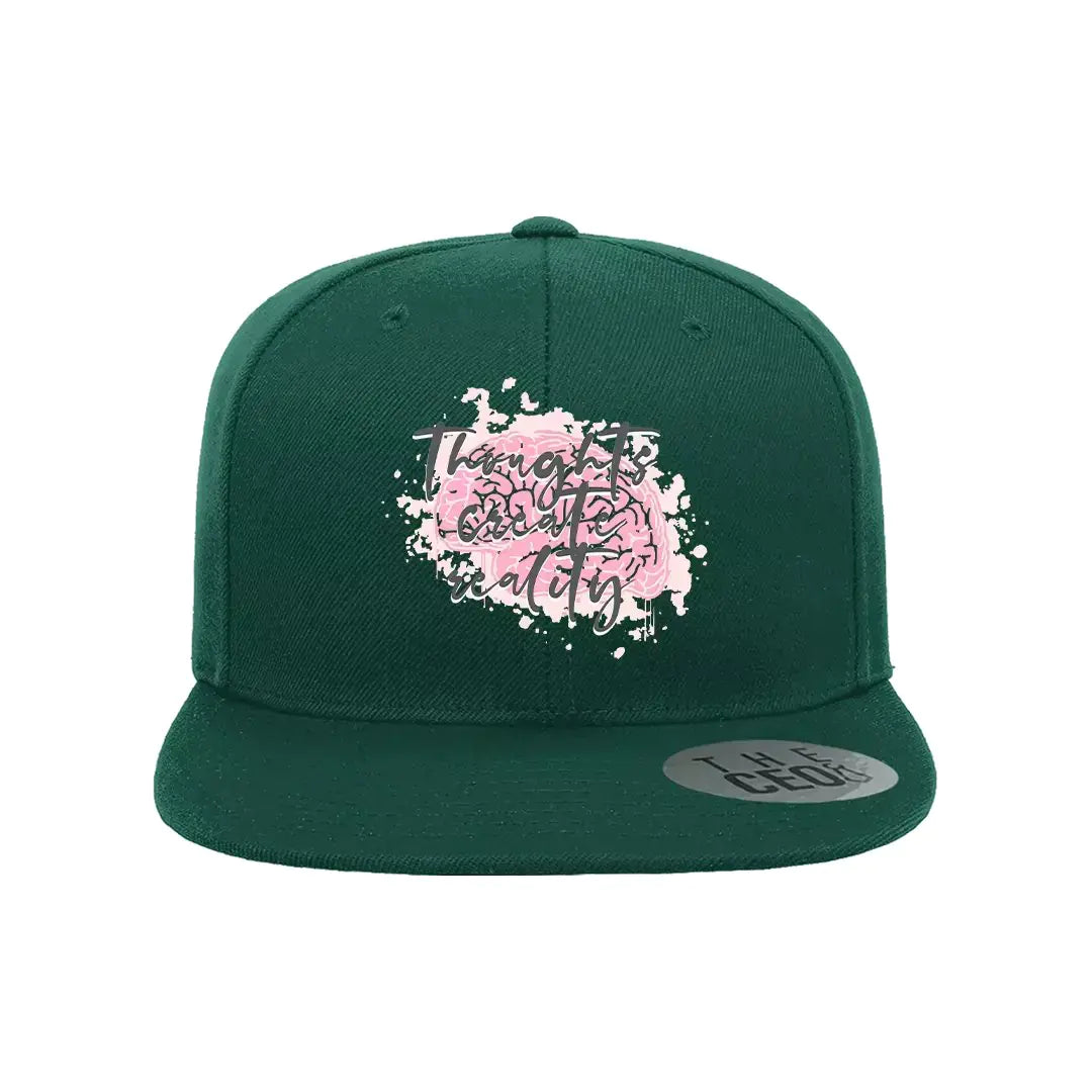 Thoughts Create Reality Embroidered Hat