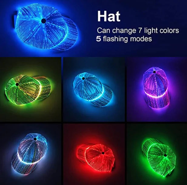 Led Light Up Hoed Hat