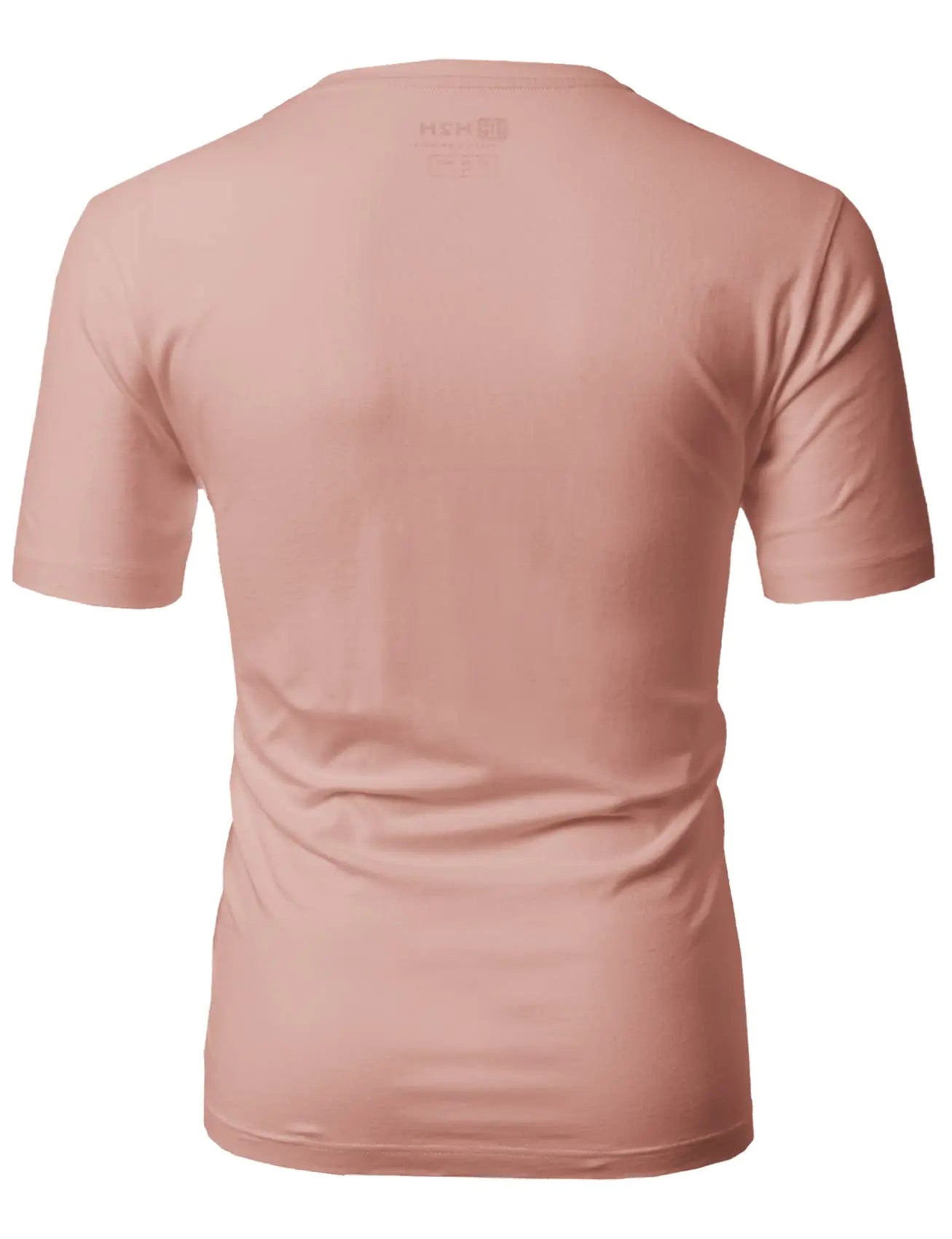 H2H Mens Casual Slim Fit Short Sleeve T-Shirts Soft Lightweight V-Neck/Crew-Neck Size XS to 3XL Cmtts0198-coralpink X-Large Tall