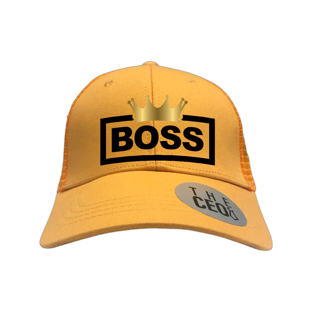 Boss Crown Embroidered Trucker Hat