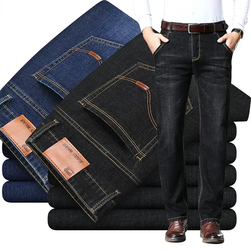 Fashion European American Style Stretch Men Jeans Luxury Men's Denim Pants Slim by KASHIFI BRAND