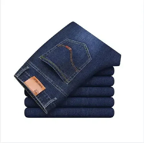 Fashion European American Style Stretch Men Jeans Luxury Men's Denim Pants Slim by KASHIFI BRAND