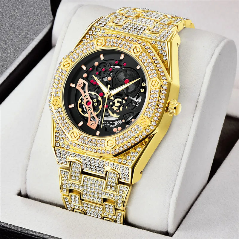 Men Luxury Brand Gold Watches Fashion