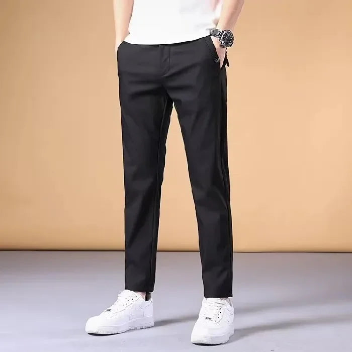 Summer Thin Casual Pants for Men - Loose Fit Full Length Korean Fashion Trousers for Four Seasons