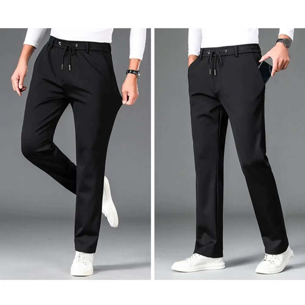 Everyday Wear Men Bottoms Men's Breathable Drawstring Sweatpants with Elastic Waist Side Pockets for Daily Wear Sports for Men