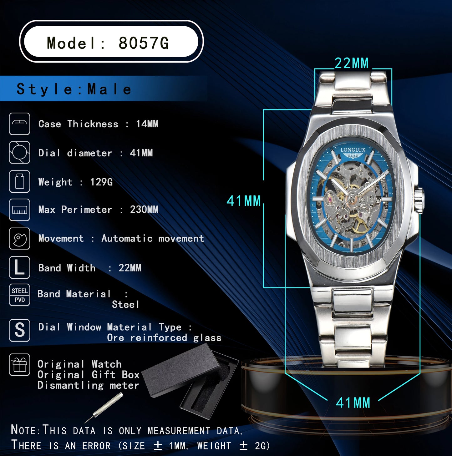 KASHIFI automatic man watch  luxury wholesale mechanical wristwatches stainless steel skeleton waterproof  mens watch men gift