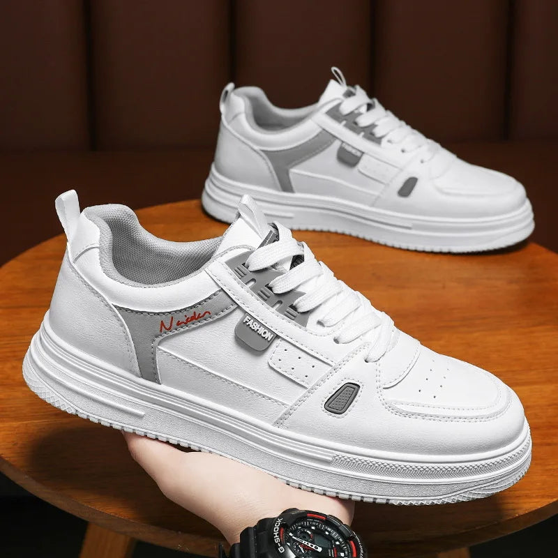 Men's Shoes 2024 Casual Shoes for Men Lace-up Breathable Lightweight Walking Sneakers Hard-Wearing Non-Slip Platform Shoes tenis