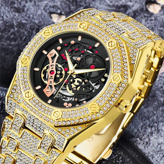 Men Luxury Brand Gold Watches Fashion