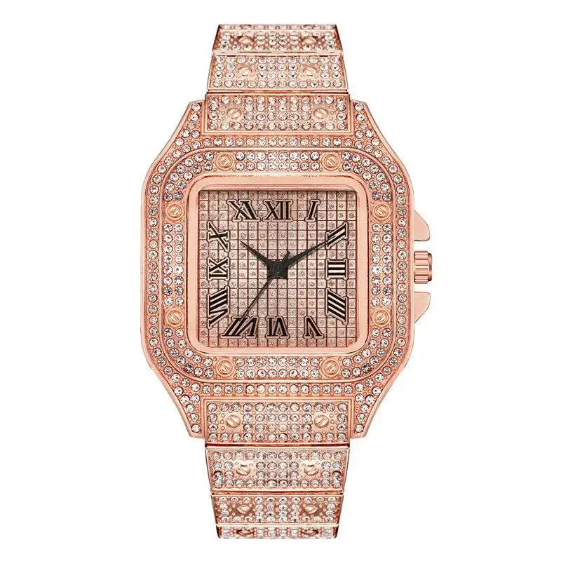 Luxury Diamond Men Women Watches Gold Watch Ladies Wrist Watch Luxury