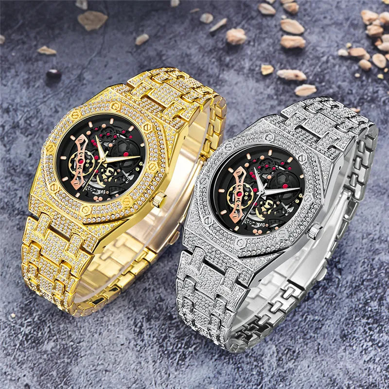 Men Luxury Brand Gold Watches Fashion