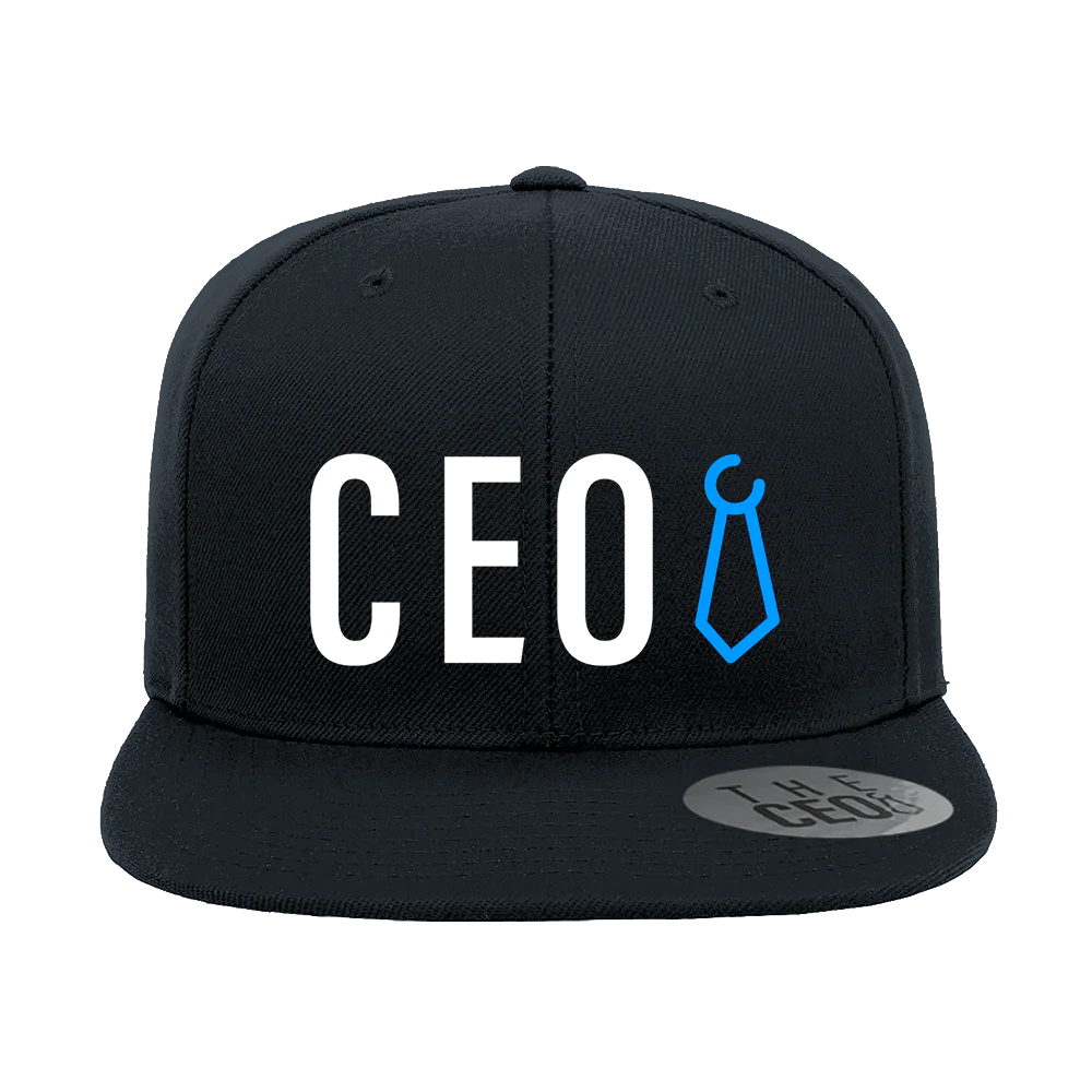 CEO Embroidered Flat Bill Hat