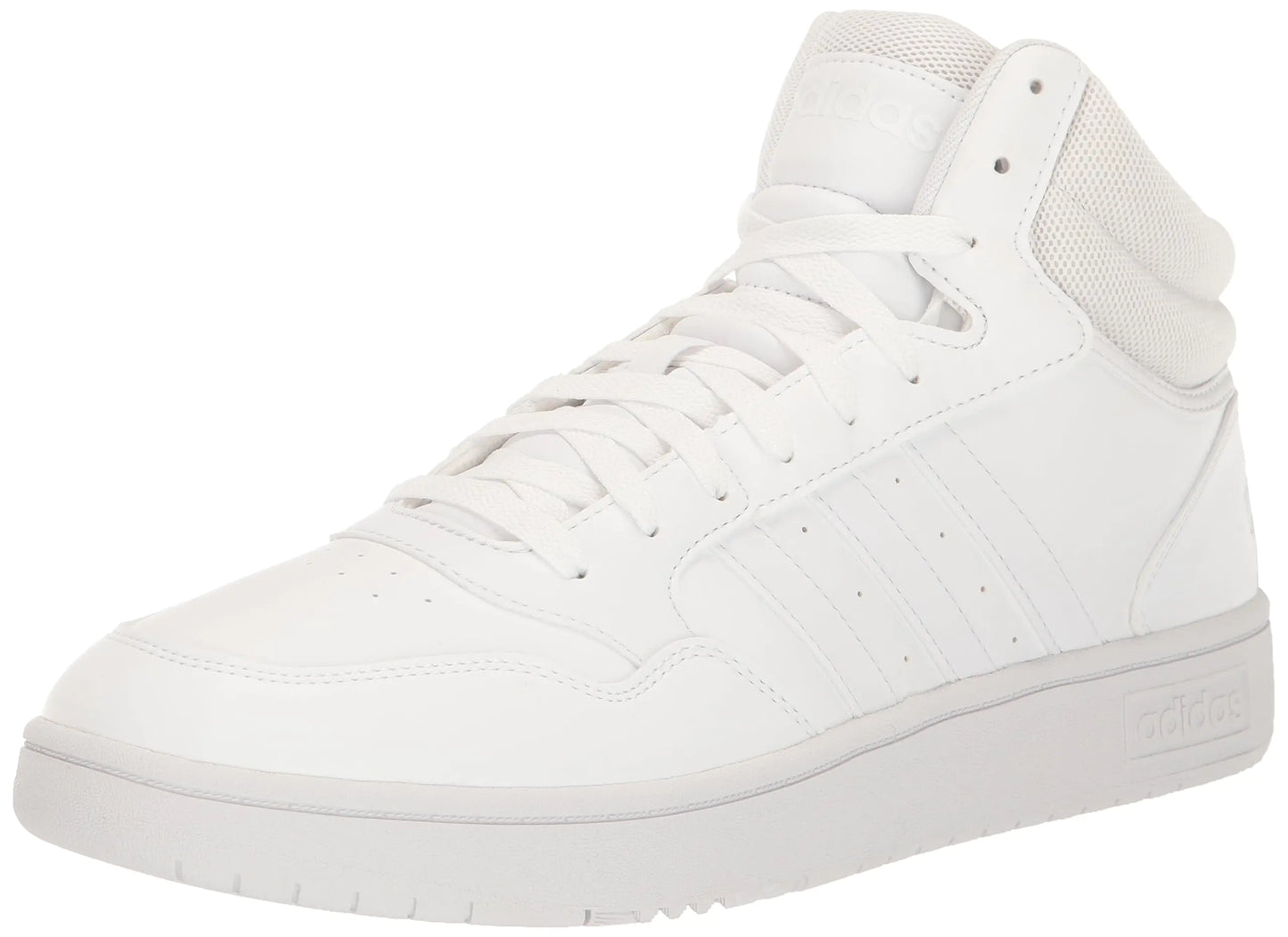 adidas Men's Hoops 3.0 Mid Sneaker 7 White/White/White