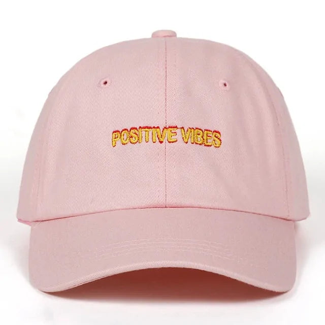 Positive Vibes Embroidery Dad Hat