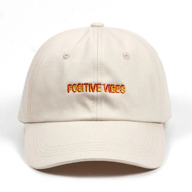 Positive Vibes Embroidery Dad Hat