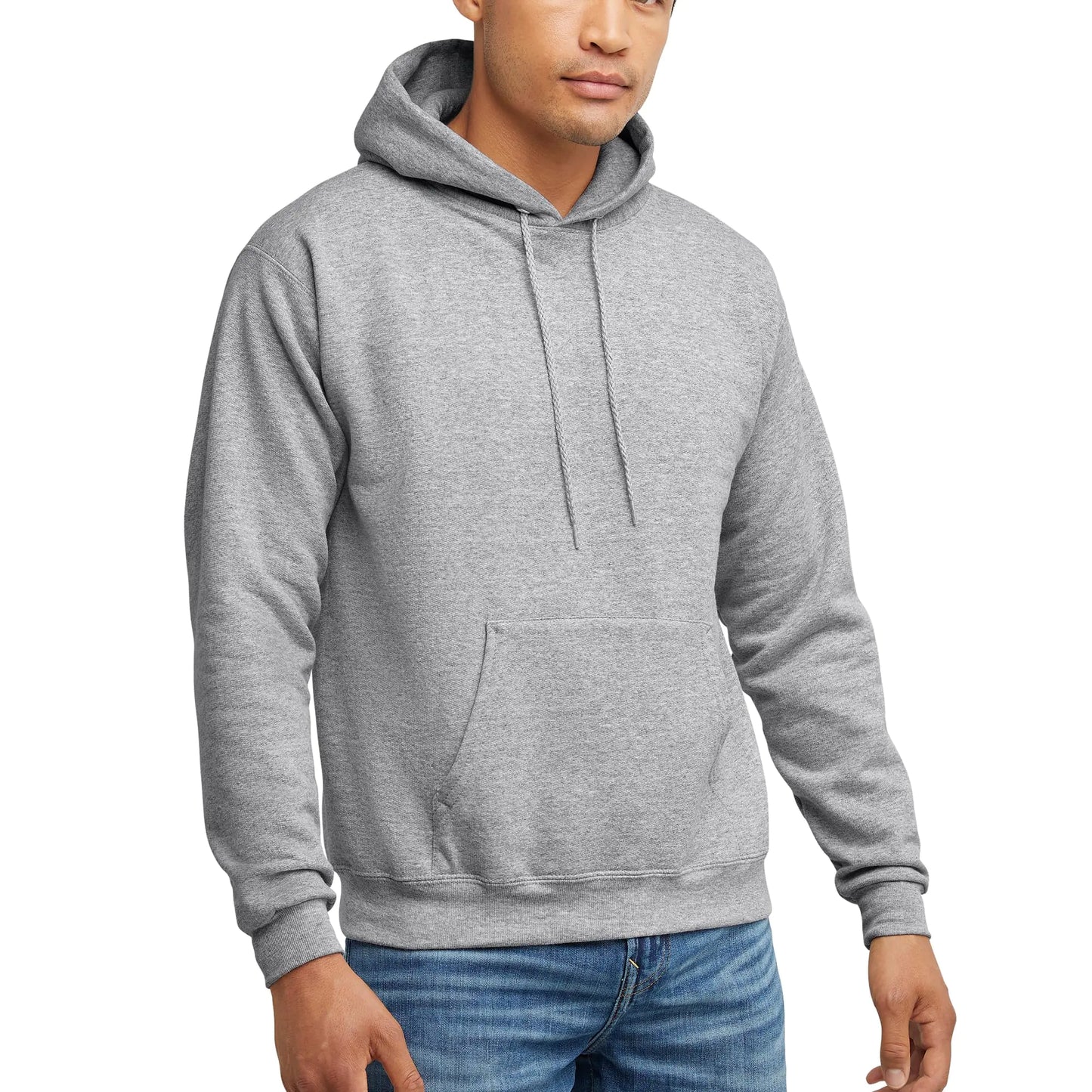 Hanes Men's Hoodie, EcoSmart Fleece Hoodie, Hooded Sweatshirt for Men Small Orange