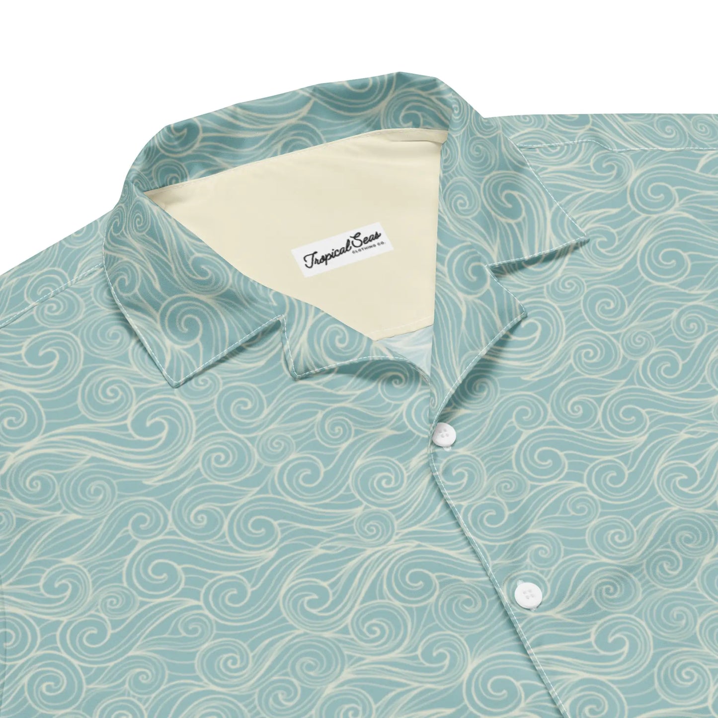 Salty Swirls Button Down Hawaiian Shirt - Coastal Summer 2024 Collection