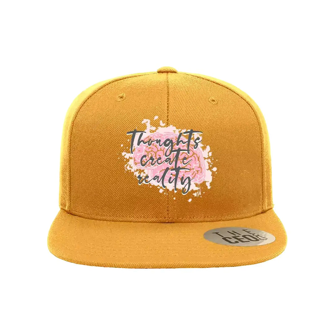 Thoughts Create Reality Embroidered Hat