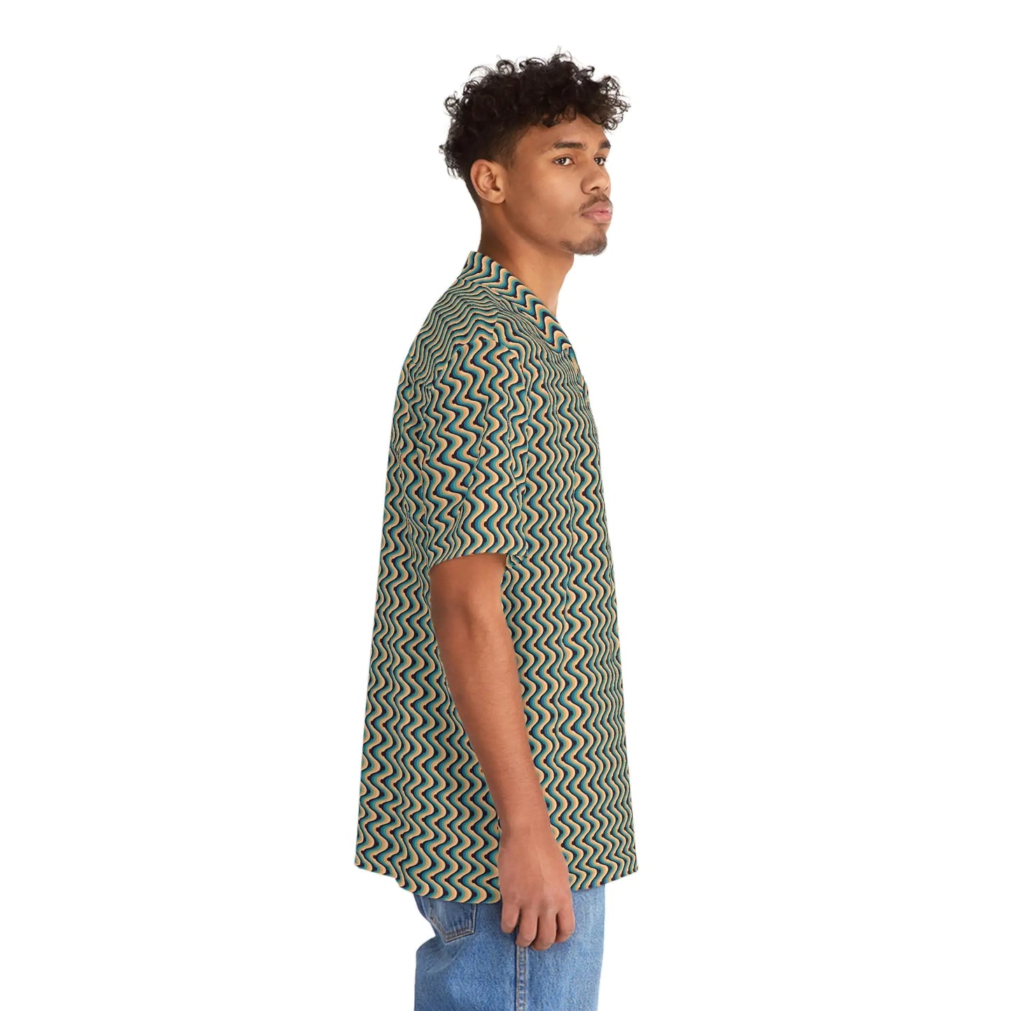 Men's Tropical Zigzag Hawaiian Shirt