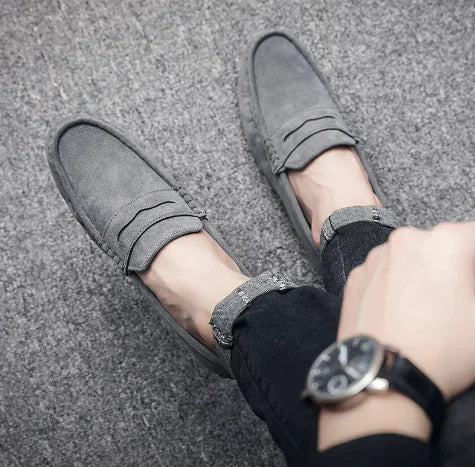 Men's Casual Flat Leather Shoes